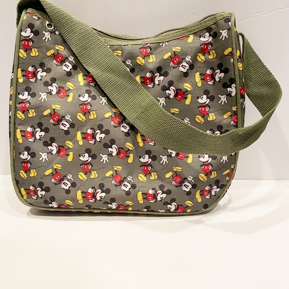 Disney Handbags - Disney Mickey Mouse Zippered Nylon Shoulder Bag